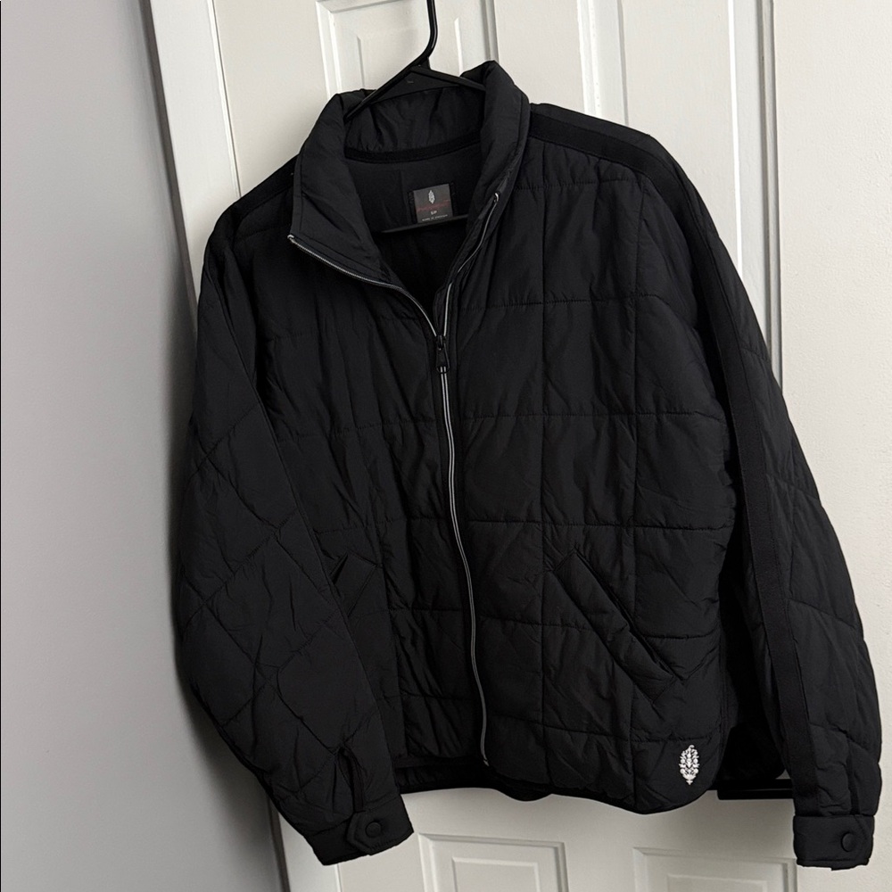 Free People Black Quilted Jacket